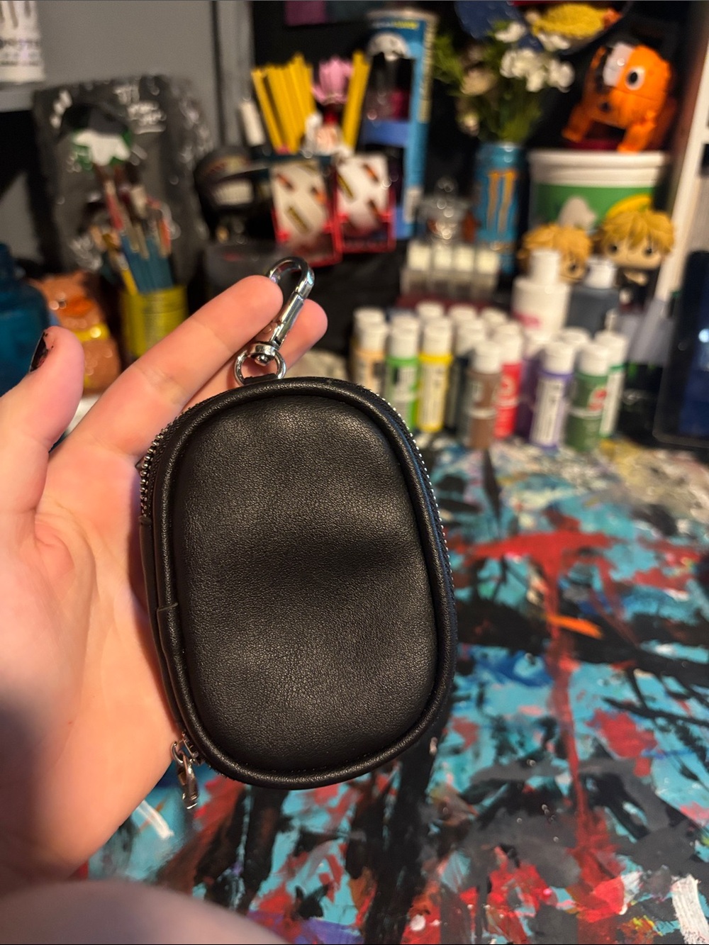 Amazon Mini Black Keychain Pouch
